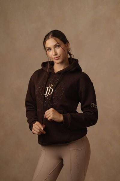 Bluza JD ATTACK Mila. Brązowe bluzy damskie JD ATTACK, l, bez wzorów, z materiału. Za 239.00 zł.