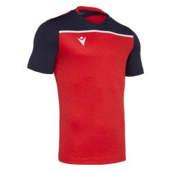 Koszulka Macron deneb. Czerwone koszulki sportowe męskie Macron, bez wzorów, bez kołnierzyka, bez ramiączek, do piłki nożnej. Za 191.00 zł.