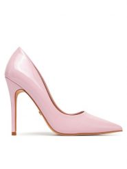 DeeZee Szpilki GAO-2312-6 Różowy. Czerwone szpilki damskie DeeZee, bez wzorów, ze skóry, bez obcasa, bez zapięcia. Za 139.99 zł.