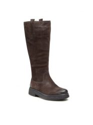 Lasocki Kozaki WI23-BULGY-06 Szary. Szare kozaki damskie Lasocki, ze skóry, bez obcasa, na płaskiej podeszwie. Za 279.99 zł.