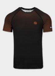 Męski krótki rashguard PITBULL techniczna sportowa koszulka RANKED. Niebieskie koszulki sportowe męskie PITBULL, l, bez wzorów, z elastanu, bez kołnierzyka, bez ramiączek, na fitness i siłownię. Za 179.00 zł.