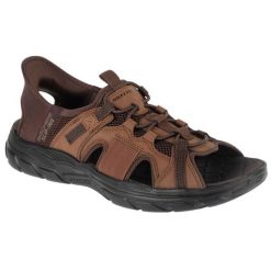 Sandały męskie, Slip-Ins: Revolted SS - Merrick. Brązowe sandały męskie Skechers, bez zapięcia. Za 279.99 zł.