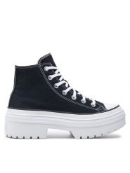 Converse Trampki Chuck Taylor All Star Lugged Heel Platform A08258C Czarny. Czarne trampki i tenisówki damskie Converse, bez wzorów, z materiału, retro, bez zapięcia. Za 259.99 zł.