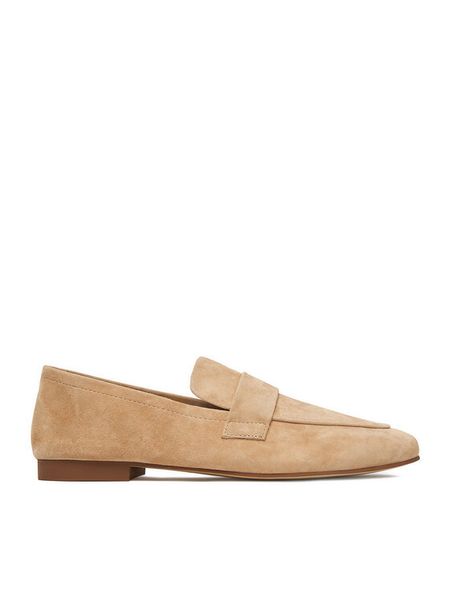 GINO ROSSI Lordsy CEO-V1105-55 Beżowy. Brązowe mokasyny damskie Gino Rossi, ze skóry. Za 237.99 zł.