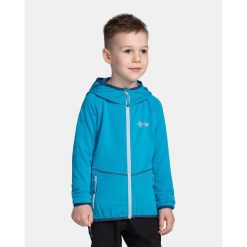 Chłopięca bluza techniczna Kilpi MEMPHIS-JB. Niebieskie bluzy dla chłopców Kilpi, bez wzorów, bez ramiączek, bez kaptura. Za 174.18 zł.