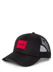 HUGO Czapka - Kody-PL Mężczyźni czarny, ONE SIZE. Czarne czapki i kapelusze męskie Hugo, z aplikacjami, eleganckie. Za 199.95 zł.