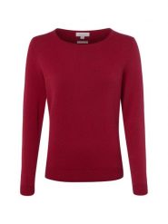 Brookshire bluzka z dzianiny Kobiety Bawełna czerwony, XL. Czerwone bluzki damskie brookshire, uniwersalny, bez wzorów, z bawełny, eleganckie, bez kołnierzyka, bez ramiączek. Za 199.95 zł.