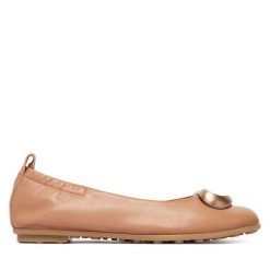 Baleriny Hispanitas. Brązowe baleriny damskie Hispanitas, bez wzorów, bez obcasa. Za 479.99 zł.