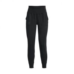 Spodnie treningowe damskie Under Armour Motion Jogger. Czarne obuwie sportowe damskie Under Armour, bez wzorów, z dresówki, na fitness i siłownię. Za 368.00 zł.