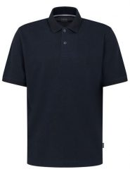 Bugatti Polo 8150-75002C Granatowy Regular Fit. Niebieskie koszulki polo męskie Bugatti, m, bez wzorów, z bawełny, bez ramiączek. Za 319.99 zł.