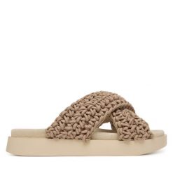 Klapki Inuikii. Brązowe klapki damskie Inuikii, bez wzorów, bez obcasa. Za 859.99 zł.