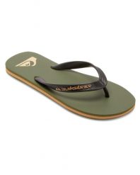 Klapki dla Mężczyzn MOLOKAI CORE Zielony. Zielone klapki męskie Quiksilver, z gumy. Za 84.99 zł.