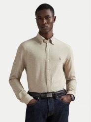 Polo Ralph Lauren Koszula 710654408062 Beżowy Regular Fit. Brązowe koszule męskie Polo Ralph Lauren, m, bez wzorów, z bawełny, bez kołnierzyka, bez ramiączek. Za 639.99 zł.