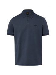 BOSS Orange koszulka polo - Pe_Interlock Mężczyźni Bawełna niebieski, XL. Niebieskie koszulki polo męskie Boss Orange, m, bez wzorów, z bawełny, bez kołnierzyka, bez ramiączek. Za 449.95 zł.