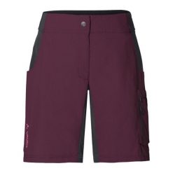 Spodenki damskie VAUDE Qimsa. Czerwone szorty damskie Vaude, bez wzorów, z elastanu. Za 409.65 zł.