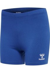 Szorty damskie Hummel hmlhmlCORE volley hipster. Niebieskie szorty sportowe damskie Hummel, na lato, xl, bez wzorów, z bawełny, klasyczne, z standardowym stanem, na fitness i siłownię. Za 107.00 zł.