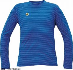 CERVA NOYO ESD LS - t-shirt z długim rękawem - royal niebieski M. Niebieskie bluzki z długim rękawem męskie CERVA, m, bez wzorów, bez kołnierzyka. Za 72.55 zł.