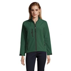 Kurtka Damska Roxy Soft Shell. Zielone kurtki damskie SOL'S, s, bez wzorów, bez kaptura, trekkingowe. Za 217.99 zł.