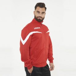 Męska Kurtka Biegowa Salvador Kluczowe Cechy Czerwono-Biała. Białe kurtki męskie Legea, m, bez wzorów, z bawełny, sportowe, z kapturem. Za 72.00 zł.