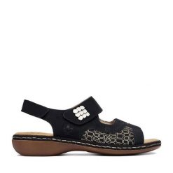 Sandały Rieker. Czarne sandały damskie Rieker, bez wzorów, bez obcasa, na płaskiej podeszwie, bez zapięcia. Za 319.99 zł.