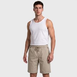 Bermudy turystyczne męskie szorty NORWAY. Niebieskie szorty męskie Aulp, na lato, l, z aplikacjami, z bawełny, eleganckie. Za 220.05 zł.