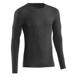 Koszulka sportowa z długim rękawem CEP Cold Weather Base męska. Czarne koszulki sportowe męskie CEP, m, bez wzorów, bez kołnierzyka, bez ramiączek, do biegania. Za 209.00 zł.