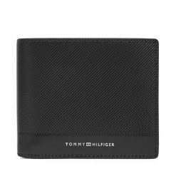 Portfel Tommy Hilfiger. Czarne portfele męskie Tommy Hilfiger, bez wzorów. Za 309.99 zł.
