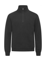 Clique Miami Half Zip bluza z półzamkiem z bawełny i poliestru recyklingowego. Czarne bluzy męskie CLIQUE, m, bez wzorów, z bawełny, bez kaptura. Za 190.50 zł.