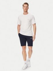 Jack & Jones Komplet t-shirt i spodenki College 12298226 Biały Regular Fit. Białe krótkie spodenki sportowe męskie Jack & Jones, l, bez wzorów, z bawełny, sportowe, bez kołnierzyka. Za 129.99 zł.