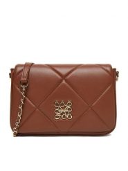 Nine West Torebka CEO-ANNA-LA482-3299 Brązowy. Brązowe listonoszki damskie Nine West, bez wzorów, z materiału, bez dodatków. Za 199.99 zł.