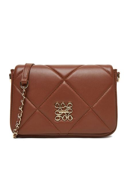 Nine West Torebka CEO-ANNA-LA482-3299 Brązowy. Brązowe listonoszki damskie Nine West, bez wzorów, z materiału, bez dodatków. Za 199.99 zł.