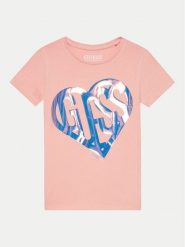 Guess T-Shirt J4YI42 K6YW4 Różowy Regular Fit. Czerwone t-shirty i topy dla dziewczynek Guess, z aplikacjami, z bawełny, bez ramiączek. Za 59.99 zł.