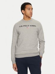 U.S. Polo Assn. Bluza MUP1645 Szary Regular Fit. Szare bluzy męskie U.S. Polo Assn., m, bez wzorów, z bawełny, bez kaptura. Za 179.99 zł.