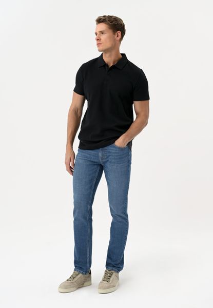 Spodnie jeansowe, Straight Leg, D-LEON 50. Niebieskie spodnie materiałowe męskie Volcano, m, bez wzorów, z bawełny, klasyczne. Za 189.99 zł.