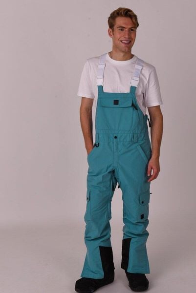 Spodnie ogrodniczki Yeh Man - turkusowe. Niebieskie spodnie snowboardowe męskie OOSC, m, bez wzorów, z materiału, narciarskie. Za 1,078.99 zł.