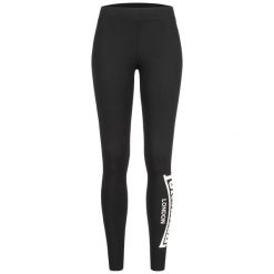 Damskie legginsy Lonsdale Shustoke. Czarne legginsy damskie Lonsdale, m, bez wzorów, z bawełny, na fitness i siłownię. Za 143.00 zł.