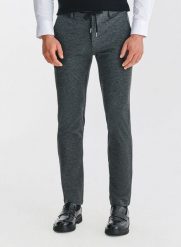 PAKO LORENTE – Szare casualowe spodnie męskie. Szare spodnie materiałowe męskie Pako Lorente, m, bez wzorów, z elastanu, casualowe. Za 399.99 zł.