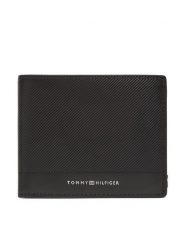 Tommy Hilfiger Portfel Th Foundation Cc And Coin AM0AM13508 Czarny. Czarne portfele męskie Tommy Hilfiger, bez wzorów, ze skóry. Za 249.99 zł.