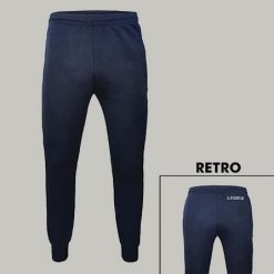 Spodnie sportowe MESSICO oversize z poliestru. Niebieskie spodnie sportowe męskie Legea, xl, bez wzorów, z bawełny, do biegania. Za 63.90 zł.