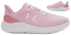 Buty sportowe damskie Under Armour Charged Pursuit. Czerwone obuwie sportowe damskie Under Armour, bez wzorów, z materiału, do biegania. Za 180.99 zł.