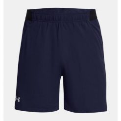 Spodenki treningowe męskie Under Armour UA Vanish Woven 6in. Niebieskie krótkie spodenki sportowe męskie Under Armour, m, bez wzorów. W wyprzedaży za 109.00 zł.