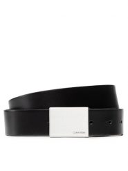 Calvin Klein Pasek Męski Formal Plaque Belt 3.5cm K50K504309 Czarny. Czarne paski damskie Calvin Klein, bez wzorów, ze skóry. Za 179.99 zł.