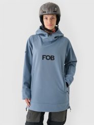 4F Bluza snowboardowa z softshellu membrana 5000 damska - granatowa XXL. Niebieskie bluzy damskie 4f, na zimę, m, bez wzorów, z dzianiny, z kapturem. W wyprzedaży za 199.99 zł.