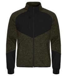 Clique Haines Kurtka polarowa z wkładkami softshell — ciepła i praktyczna – Fog. Zielone kurtki męskie CLIQUE, xl, bez wzorów, z dzianiny, bez kaptura. Za 284.31 zł.
