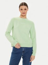 Calvin Klein Jeans Bluza Institutional J20J222548 Zielony Regular Fit. Zielone bluzy damskie Calvin Klein Jeans, xl, bez wzorów, z bawełny, bez kaptura. Za 239.99 zł.