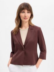 More & More Krótka marynarka Kobiety Sztuczne włókno brązowy, 42. Brązowe żakiety damskie More & More, bez wzorów, z włókna, eleganckie. Za 479.95 zł.