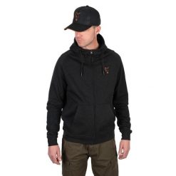 Bluza Wędkarska Z Kapturem Fox Collection Lw Hoody Black/Orange. Czarne bluzy męskie FOX, m, bez wzorów, z kapturem. Za 163.99 zł.