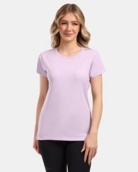Damska bawełniana koszulka Kilpi PROMO-W. Fioletowe t-shirty damskie Kilpi, bez wzorów, z bawełny, bez kołnierzyka. Za 50.25 zł.
