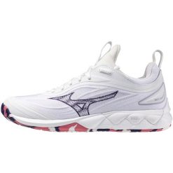 Damskie buty halowe Mizuno Wave Luminous. Białe obuwie sportowe damskie Mizuno, bez wzorów, do siatkówki, mizuno wave. Za 659.99 zł.