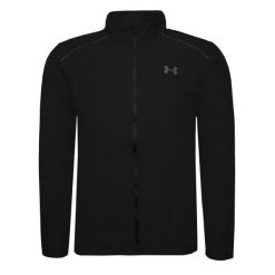 Wodoodporna kurtka Under Armour Storm Run. Czarne kurtki męskie Under Armour, l, bez wzorów, z materiału, do biegania. Za 269.45 zł.